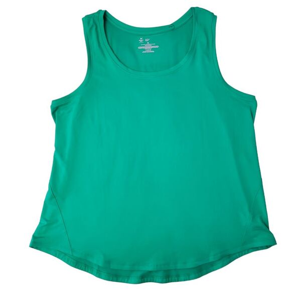 Veronese Green - Member's Mark Ladies Moisture Wicking UPF 50+ Curved Hem 4-Way - Picture 1 of 2